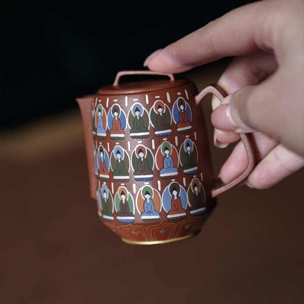 Thousand-Buddha Motif Teapot - 图片 2