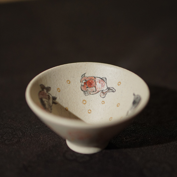 Goldfish Conical Teacup - 图片 2